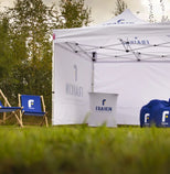 Theke und Zelt bedruckt Set