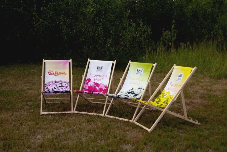 Werbeliegestühle mit Branding