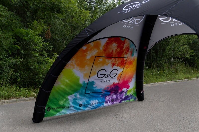 aufblasbares Event Zelt bedruckt