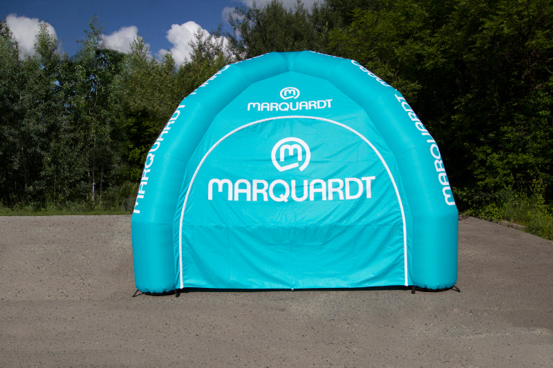 Gazebo gonfiabile 5x5 con ventilatore continuo stampato