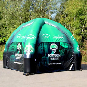 Aufblasbares Domezelt 4x4 mit Logo und Seitenwänden