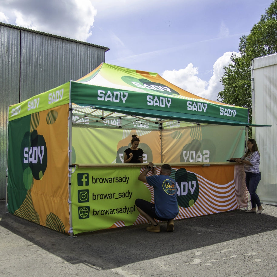 Bedrucktes Standzelt 3x4 m