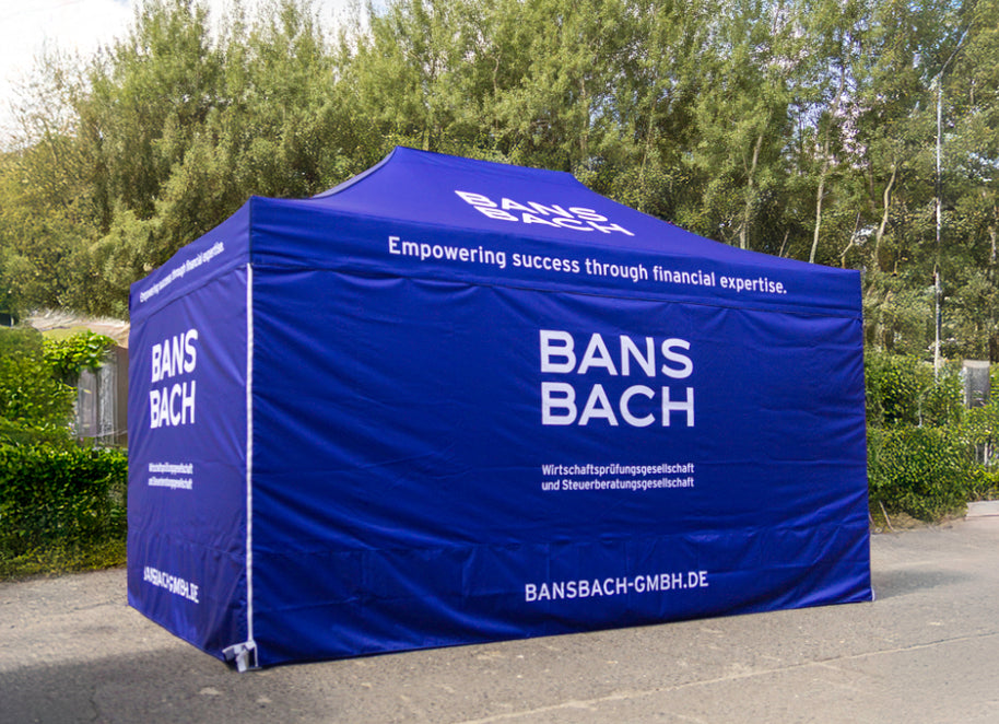 Faltpavillon 3x4,5m mit Branding