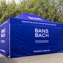 Faltpavillon 3x4,5m mit Branding