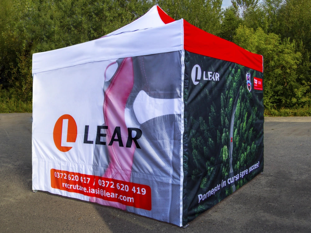 Faltpavillon 3x4,5m mit Fotos bedruckt