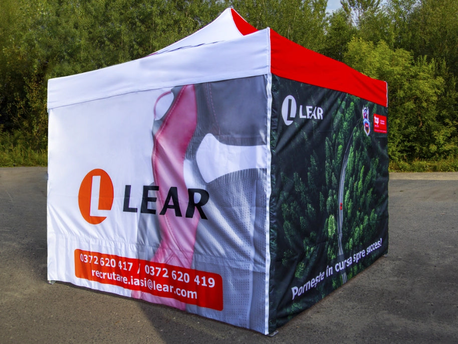 Faltpavillon 3x4,5m mit Fotos bedruckt