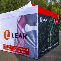 Faltpavillon 3x4,5m mit Fotos bedruckt