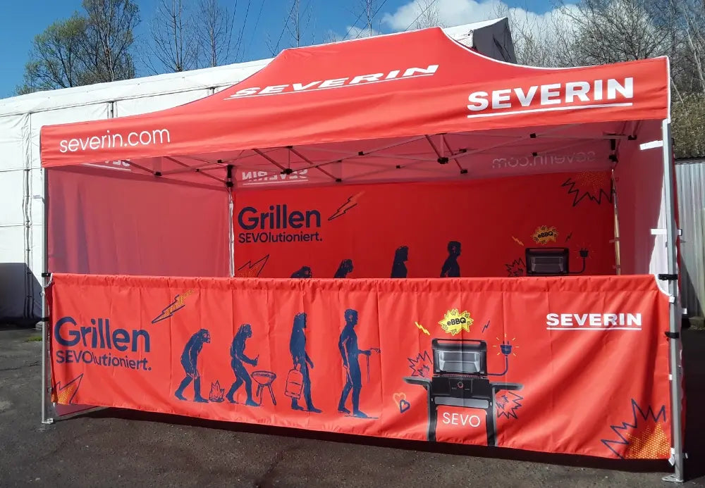 Faltzelt 3x4 mit Branding