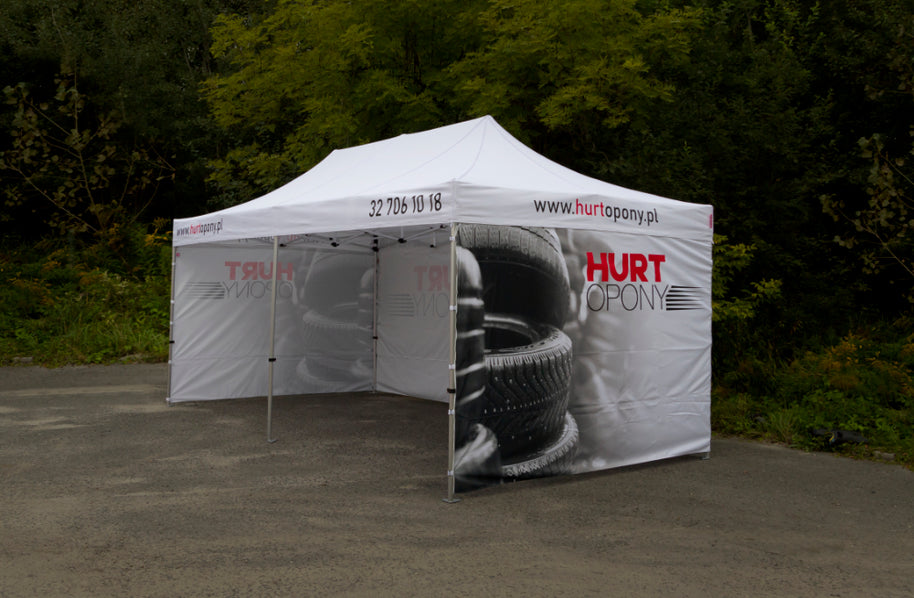 Eventpavillon 3x6 mit Druck