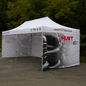 Eventpavillon 3x6 mit Druck