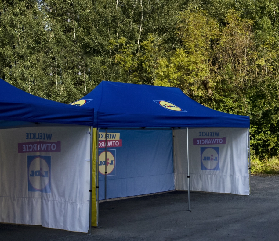 Faltpavillon 3x6 mit Branding