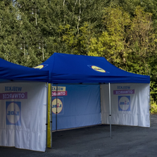 Faltpavillon 3x6 mit Branding