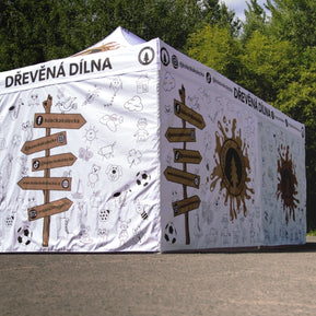 Faltpavillon 3x6 Logo bedruckt