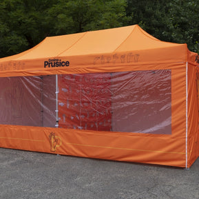 Pavillon Alu 3×6 mit Fenstern bedruckt