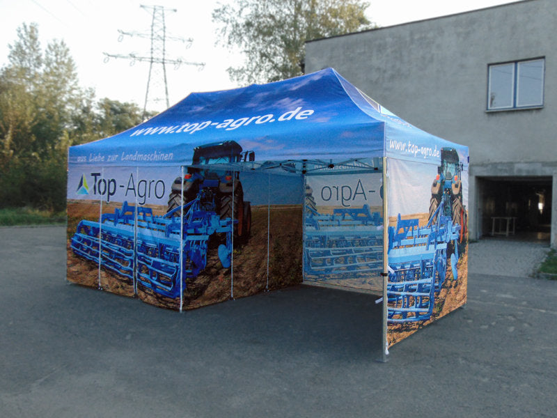 Faltzelt 4x6 mit Branding