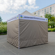 Faltpavillon 4x4 mit Werbung