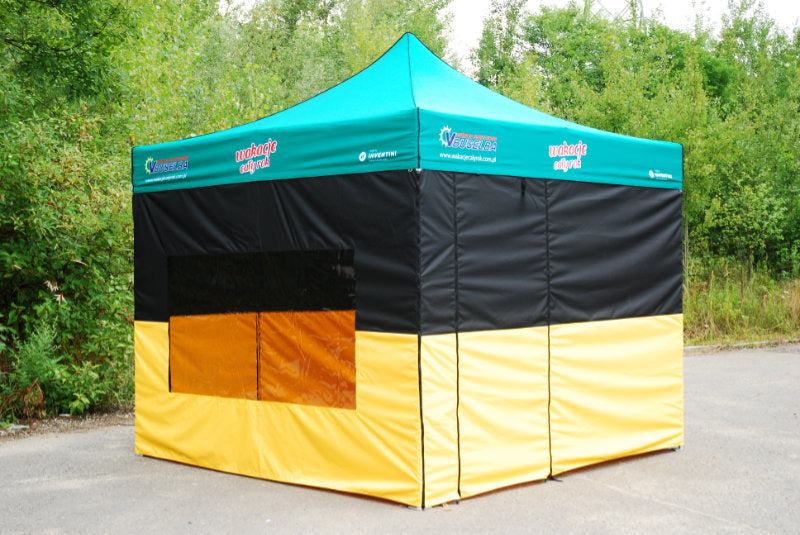 Tenda pieghevole stampata con finestre