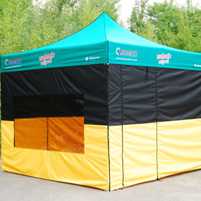 Tenda pieghevole stampata con finestre