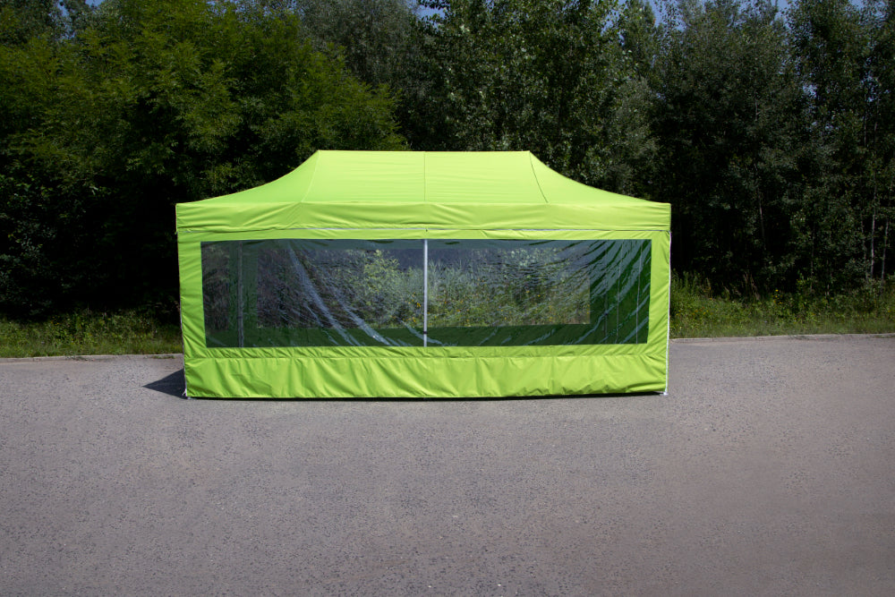 Gazebo pubblicitario e promozionale con finestre