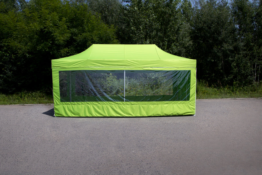 Gazebo pubblicitario e promozionale con finestre