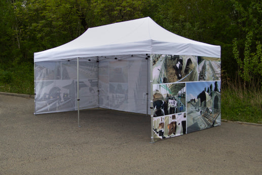 Faltpavillon 4x8 bedruckt