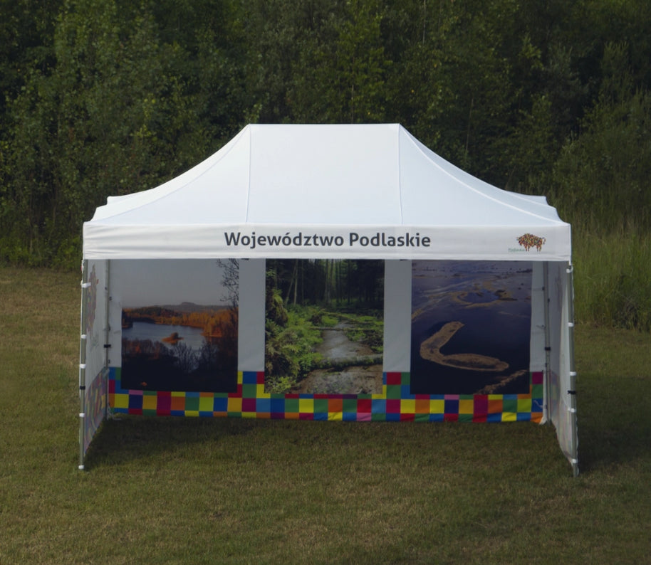 Faltpavillon 3x6 mit Logodruck