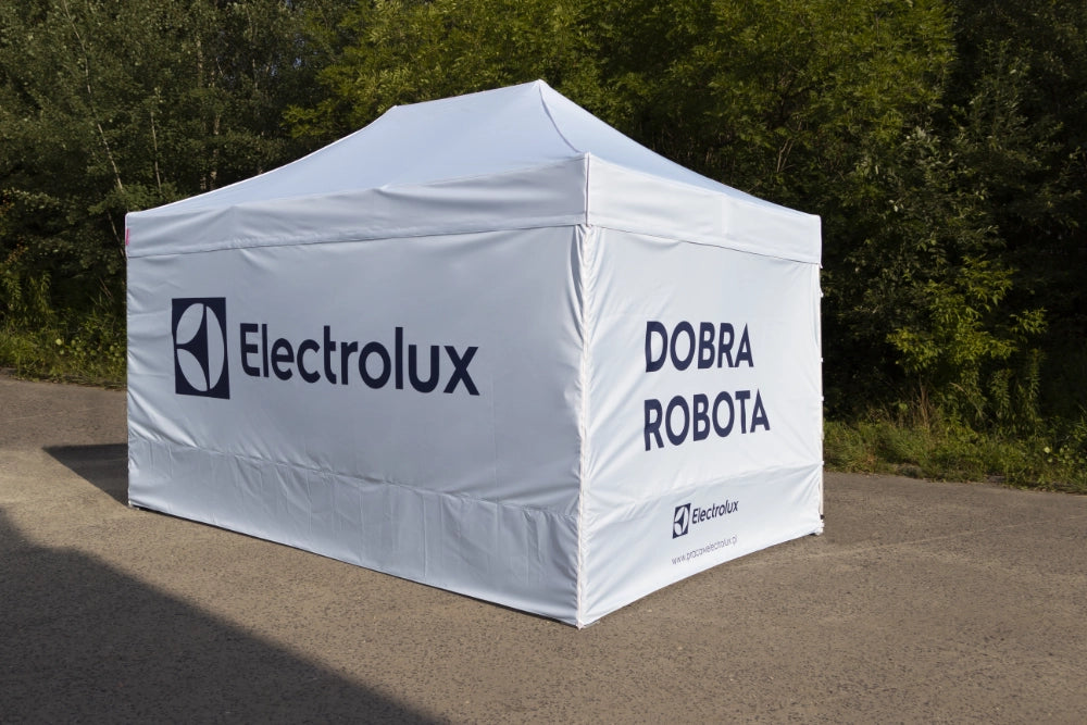 Wasserdichtes Faltpavillon 3x6 mit Branding