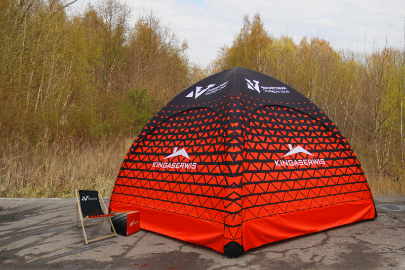 Zelt 4x4 aufblasbar mit Branding
