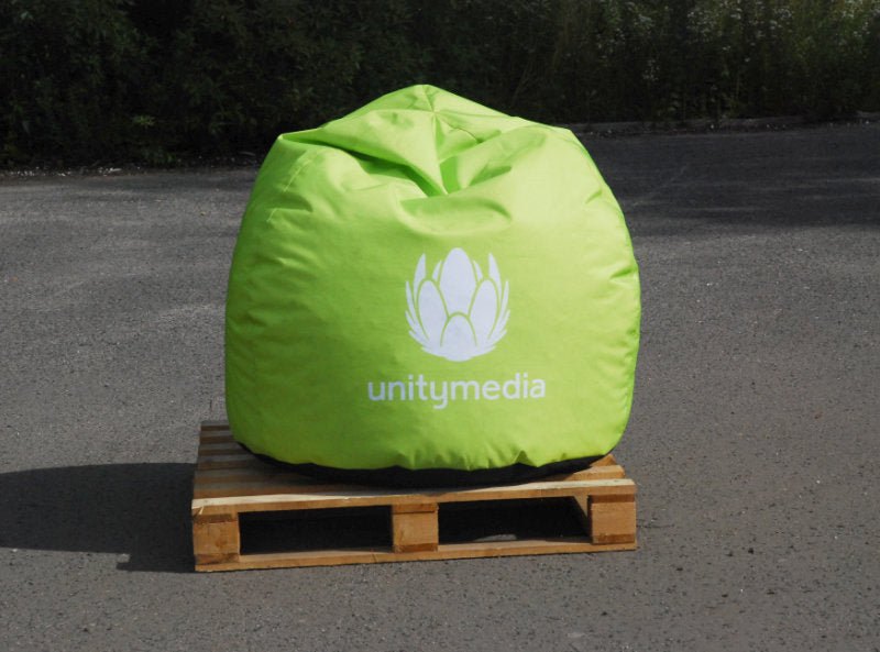Sitzsack mit Aufdruck