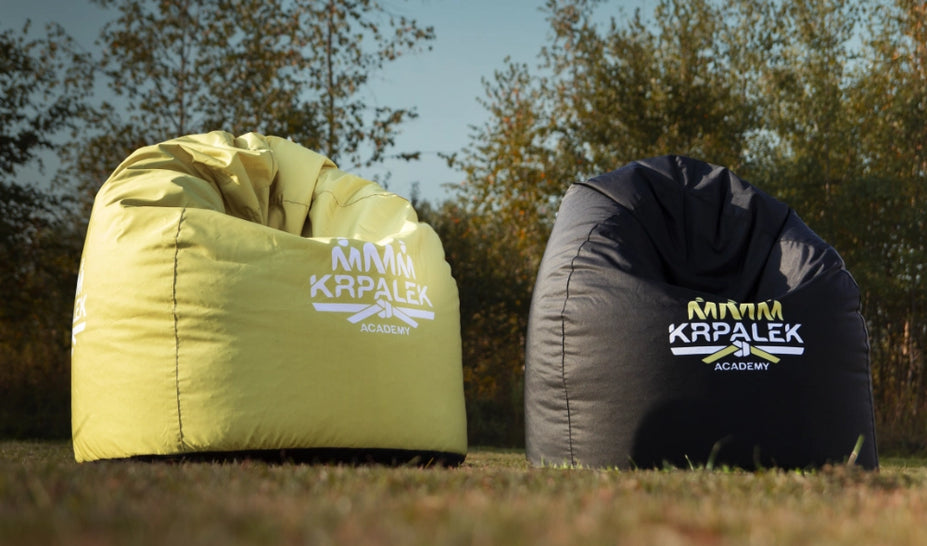 Runder Sitzsack SAKO XL mit Logo