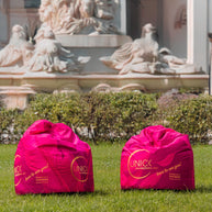 Sitzsack rund mit Logodruck