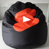 Runder Sitzsack Sako M bedruckt