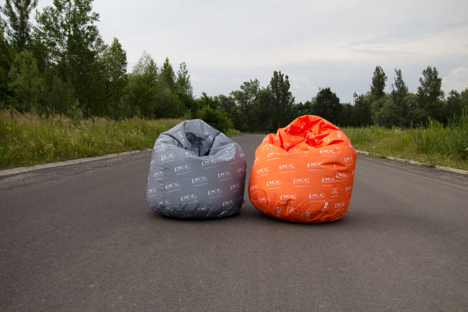 Sitzsack Sako XL mit Logos aus Polyester