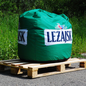 Sitzsack rund mit Logo für Messen POS Events bedrucken lassen