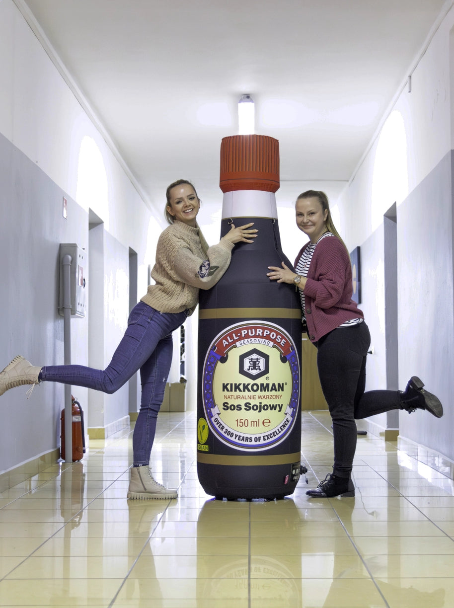 Aufblasbare Flasche individuell bedruckt