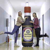 Aufblasbare Flasche individuell bedruckt