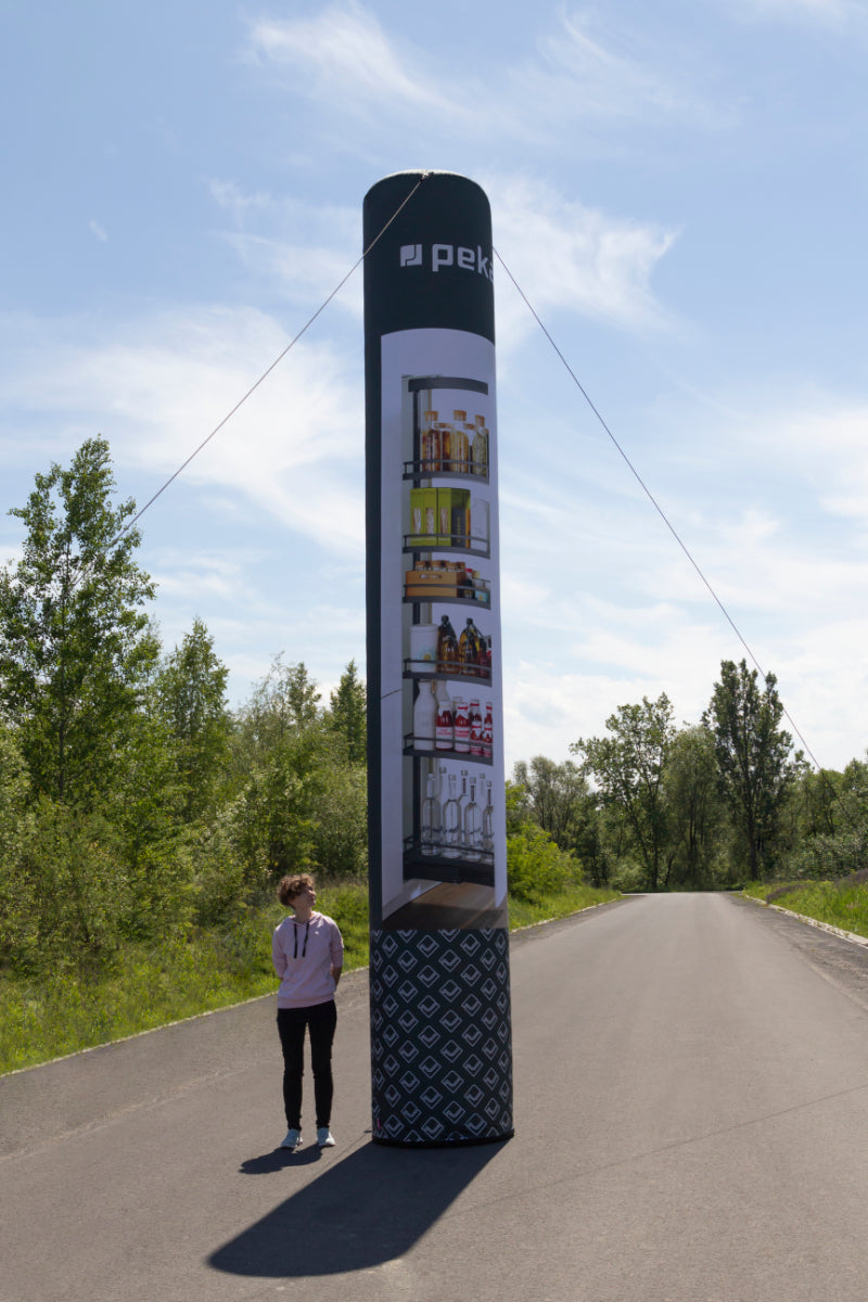 Aufblasbare Werbesäule 4m mit Logodruck