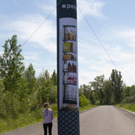 Aufblasbare Werbesäule 4m mit Logodruck