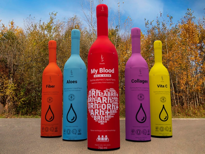Aufblasbare Werbesäule Flasche