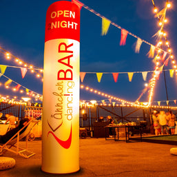 LED Säule aufblasbar bedruckt