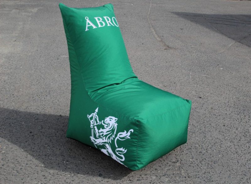 Sitzack Sessel mit Branding