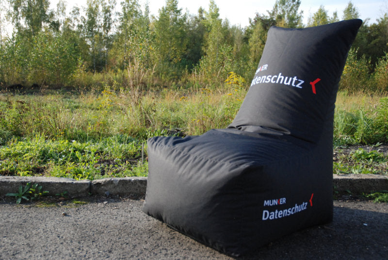 Sitzsack mit Lehne bedruckt