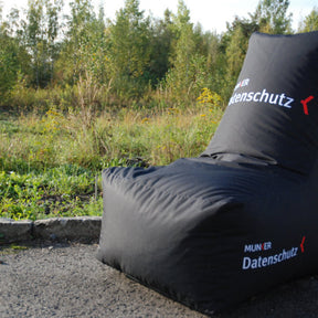 Sitzsack mit Lehne bedruckt