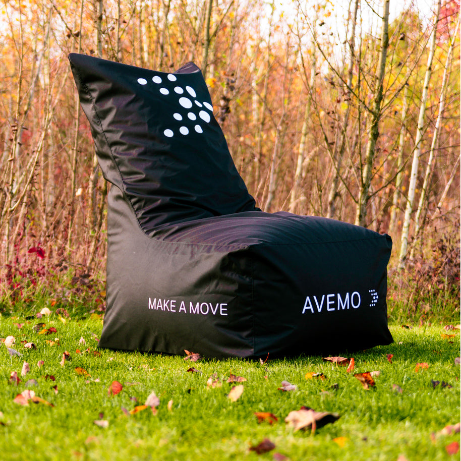 Logo bedruckter Sitzsack Sessel