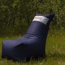 Sitzsack mit Lehne bedruckt