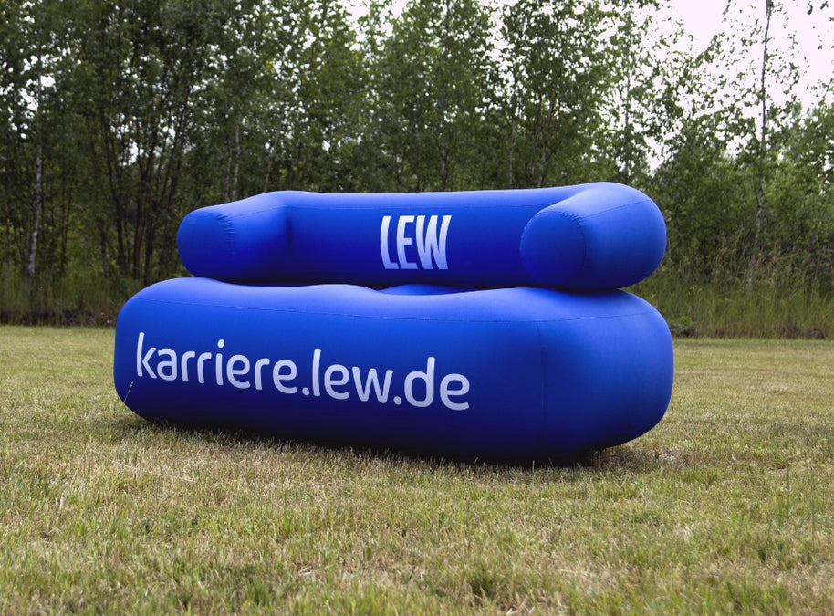 Aufblasbares luftdichtes Sofa mit Branding