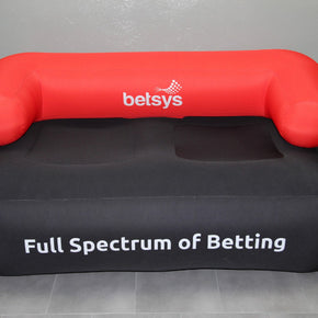 Aufblasbare Couch bedruckt