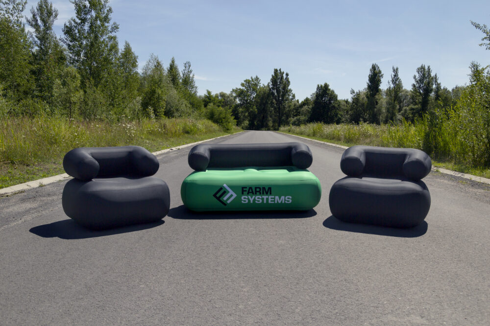 Aufblasbarer Event Sessel und Sofa bedruckt