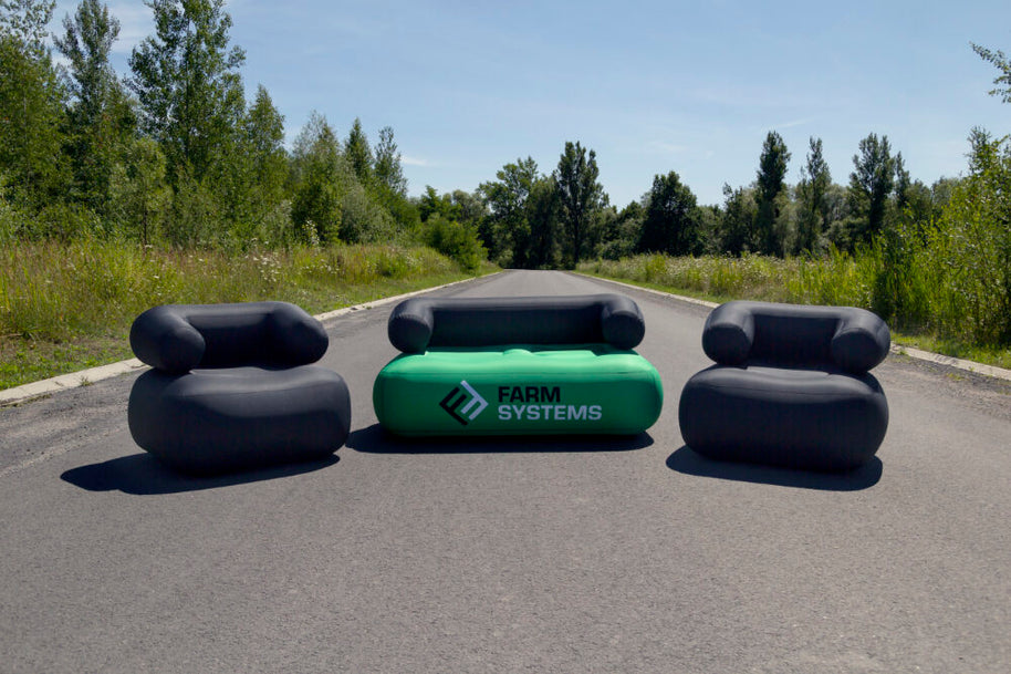 Aufblasbarer Event Sessel und Sofa bedruckt