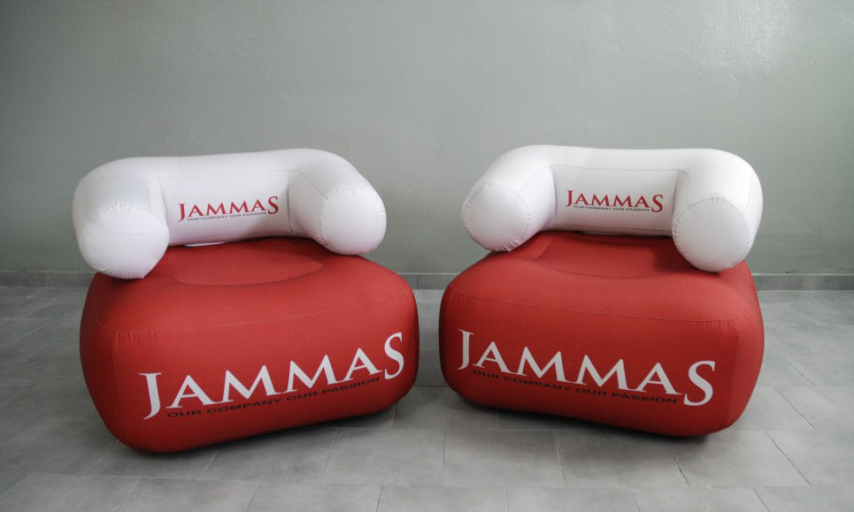 Sessel mit Branding